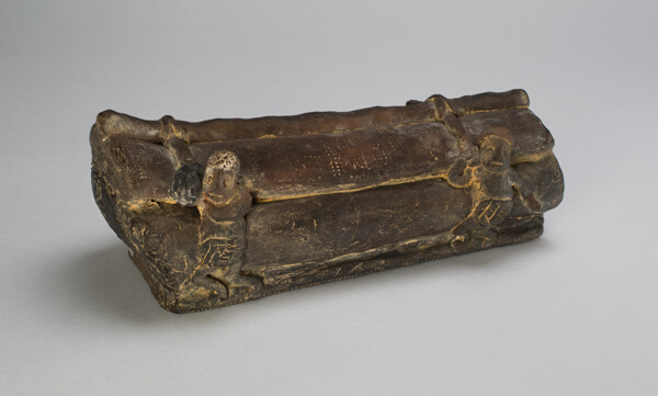 Model of a Coffin with Figures
