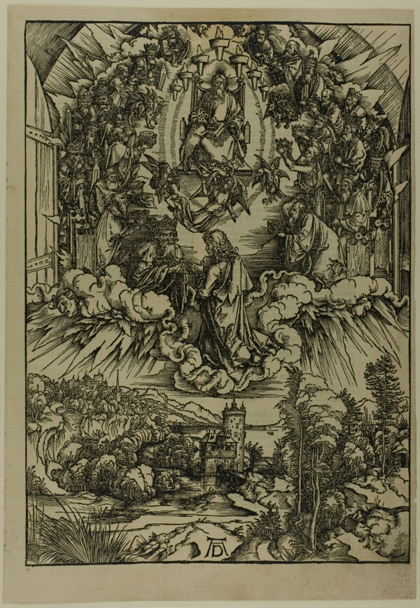 St. John before God and the Elders, from The Apocalypse