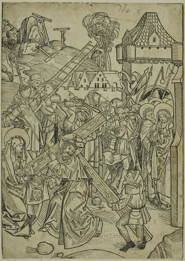 Christ Bearing the Cross, page 81, from the Treasury (Schatzbehalter)