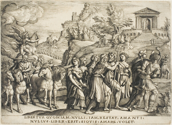 The Triumph of Love, plate one from The Triumphs of Petrarch