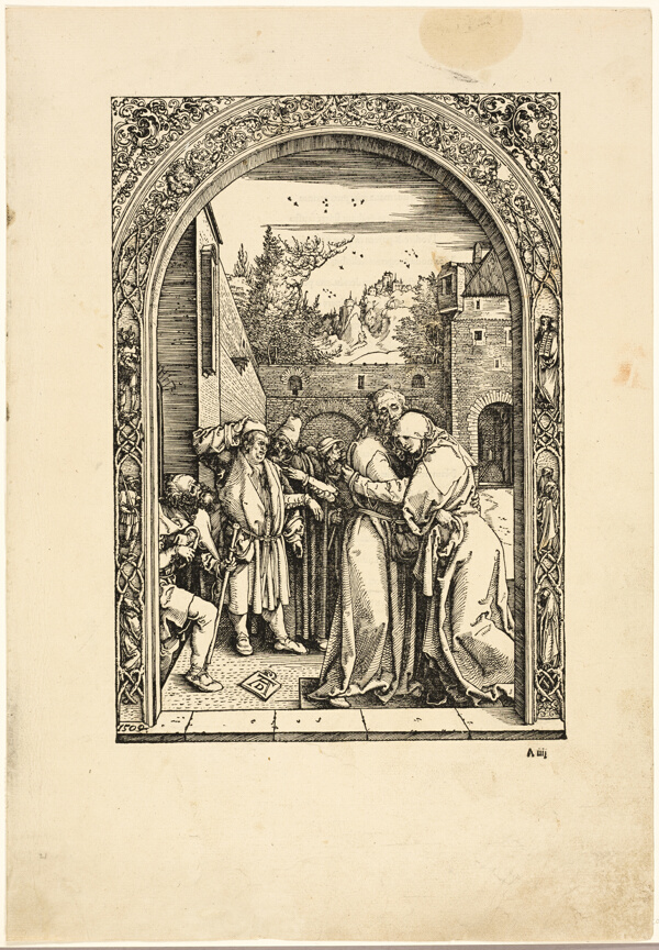 Joachim and St. Anne Meet at the Golden Gate, from The Life of the Virgin