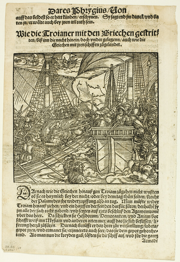 Illustration from Von dem Troianischen Krieg, plate 24 from Woodcuts from Books of the XVI Century