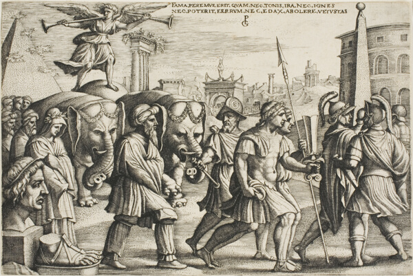 The Triumph of Fame, plate three from the Triumphs of Petrarch