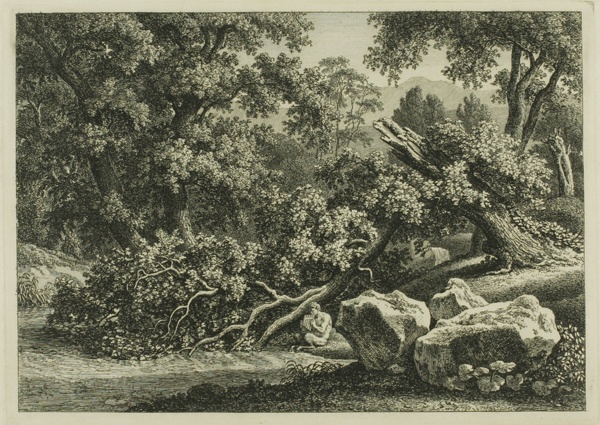 Landscape with Pan Playing a Flute