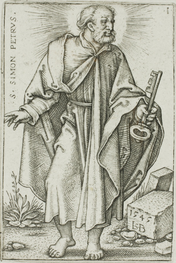 St. Peter, plate 1 from The Twelve Apostles
