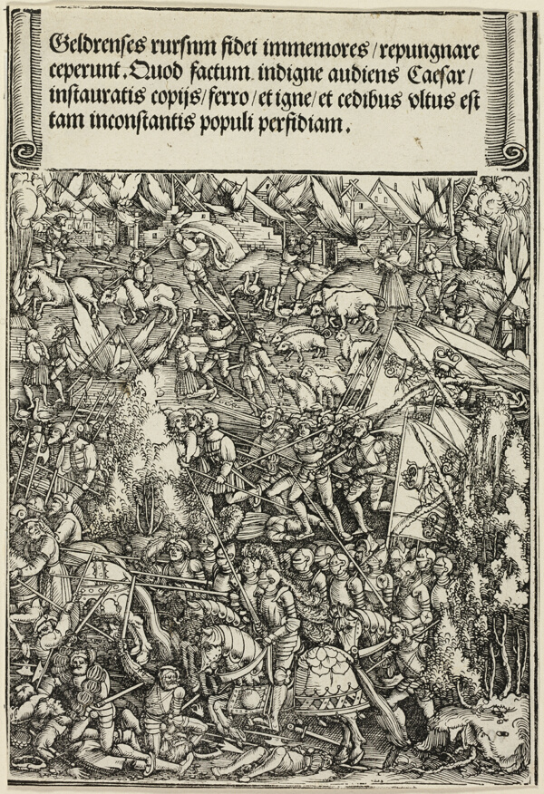 The Second War in Gueldres, from The Triumphal Arch of Maximilian I