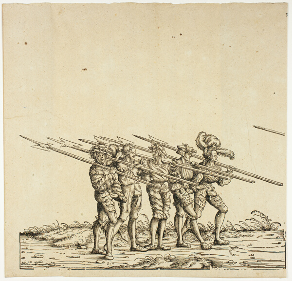 Halberdiers, from the Triumphal Procession of Maximilian