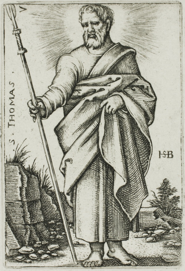 St. Thomas, plate 7 from The Twelve Apostles