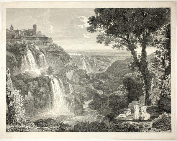The Principal View of the Large and Small Cascades at Tivoli