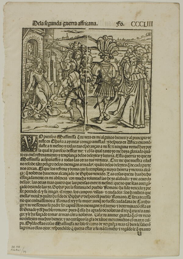 Illustration from Decadas, plate 79 from Woodcuts from Books of the XVI Century