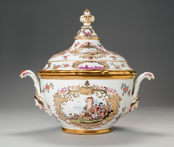 Covered Tureen and Stand (One of a Pair)