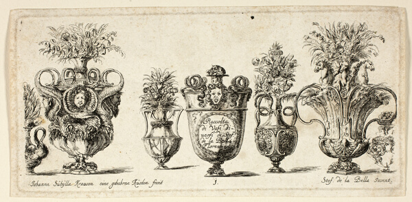 Plate One from Raccolta di Vasi diversi di Stef. de la Bella Fiorentino