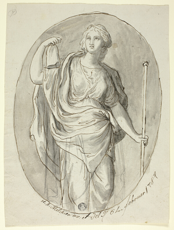 Woman with Staff and Phrygian Cap