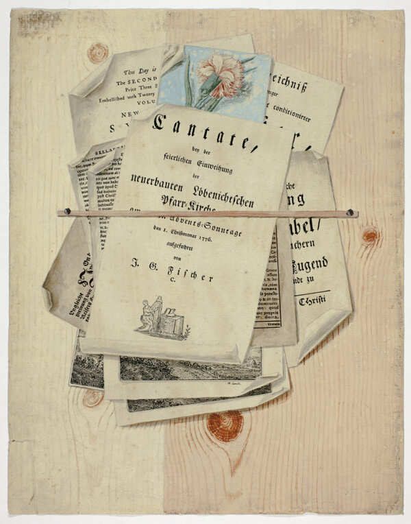 Cantate:  Trompe l'Oeil of Posted Prints