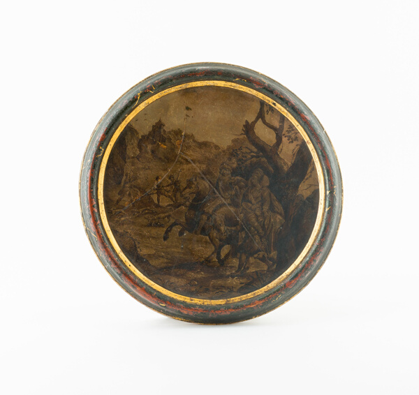 Roundel with Hunting Scene
