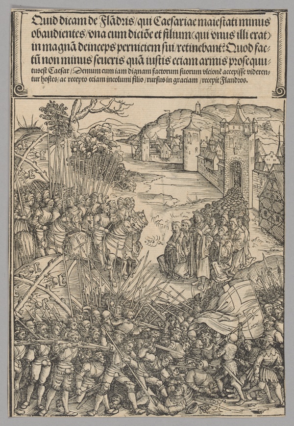 Flemish Rebellion, plate 7 from Historical Scenes from the Life of Emperor Maximilian I from the Triumphal Arch