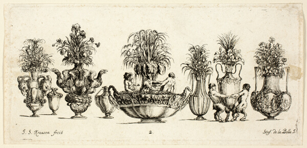 Plate Two from Raccolta di Vasi diversi di Stef. de la Bella Fiorentino