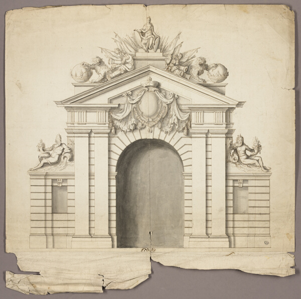 Triumphal Arch with Order of the Golden Fleece at Center