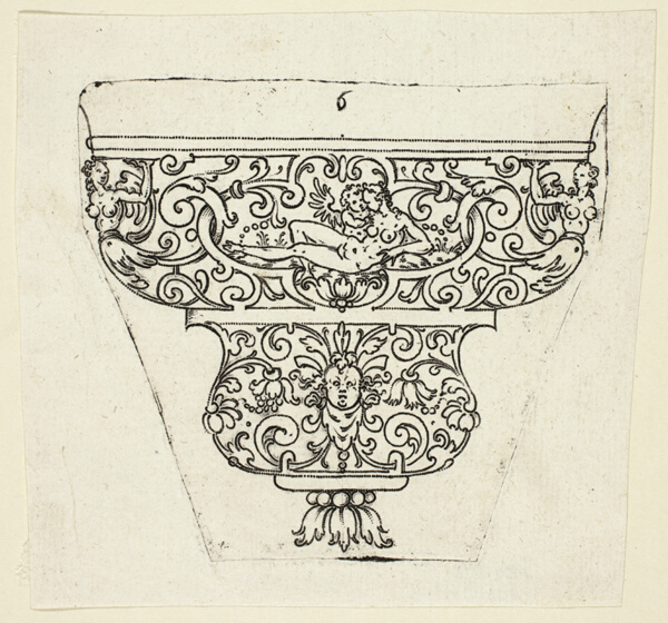 Plate 6, from twenty ornamental designs for goblets and beakers