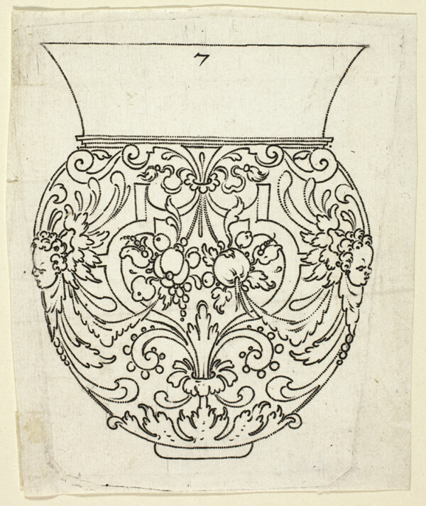 Plate 7, from XX Stuck zum (ornamental designs for goblets and beakers)