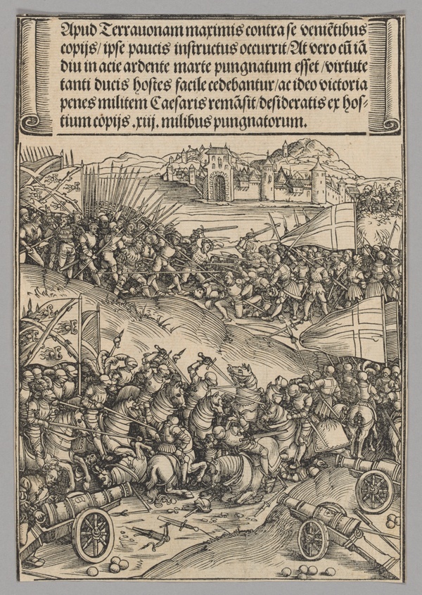 Battle of Guinegate, plate 4 from Historical Scenes from the Life of Emperor Maximilian I from the Triumphal Arch