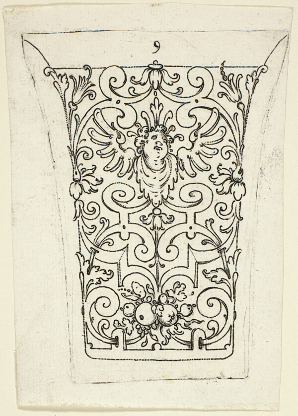 Plate 9, from twenty ornamental designs for goblets and beakers