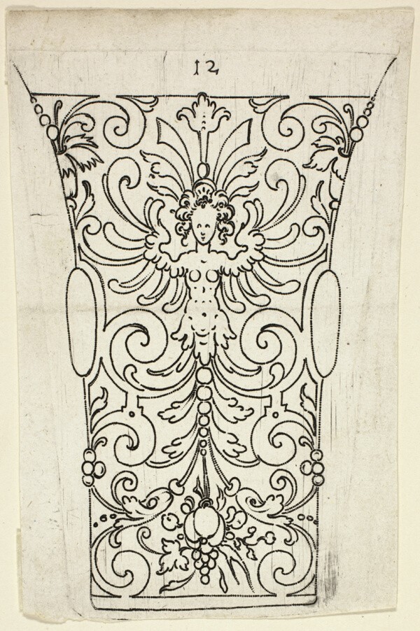 Plate 12, from XX Stuck zum (ornamental designs for goblets and beakers)