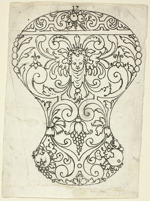 Plate 17, from XX Stuck zum (ornamental designs for goblets and beakers)