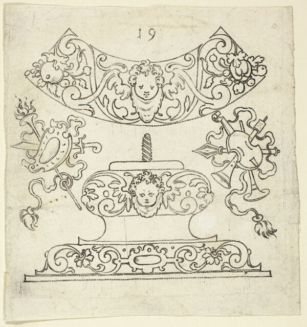 Plate 19, from XX Stuck zum (ornamental designs for goblets and beakers)