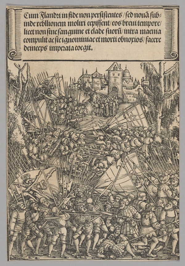 Second Flemish Rebellion, plate 10 from Historical Scenes from the Life of Emperor Maximilian I from the Triumphal Arch