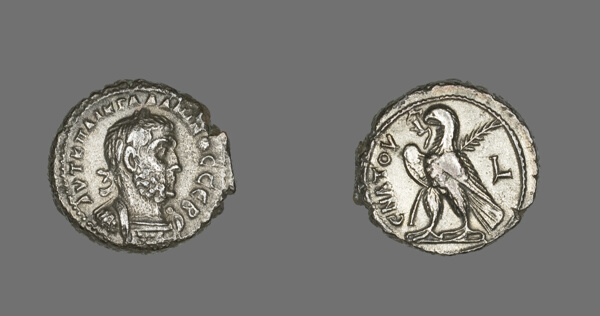 Tetradrachm (Coin) Portraying Emperor Gallienus