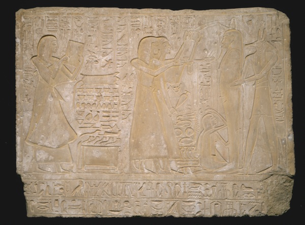Stela (Commemorative Stone) Depicting the Funeral of Ramose