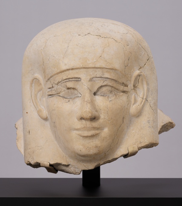 Head From an Anthropoid Sarcophagus Lid