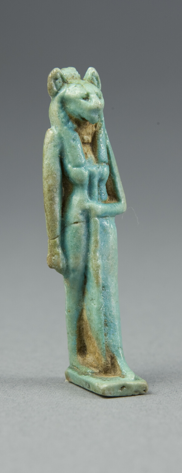 Amulet of a Lion-Headed Goddess Holding a Scepter
