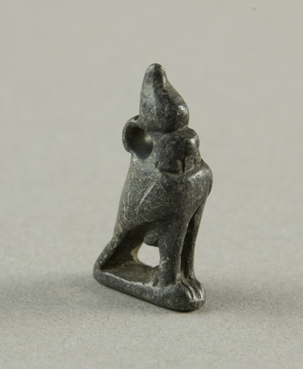 Amulet of the God Horus as a Falcon with Double Crown