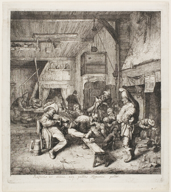 Violin Player Seated in the Inn