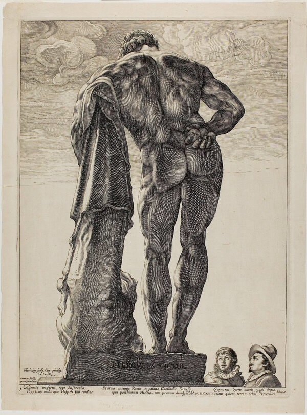 The Farnesian Hercules, plate one from Three Famous Antique Sculptures