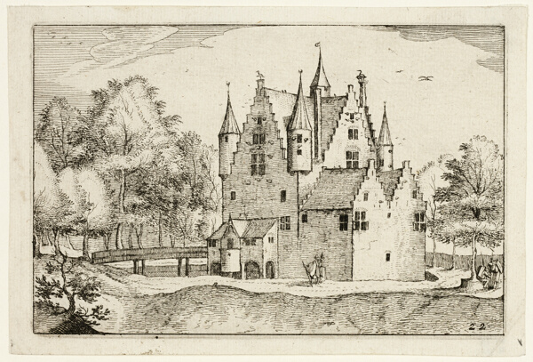 A Castle, plate 22 after Pictures of Farms, Country Houses and Rustic Villages (Praediorum villarum et rusticarum casularum icones)
