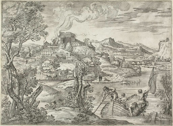 Landscape with a Luteplayer