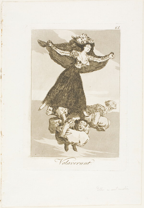 They Have Flown, plate 61 from Los Caprichos (Caprices)