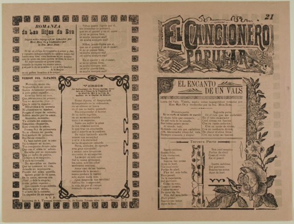 El cancionero popular, num. 21 (The Popular Songbook, No. 21)