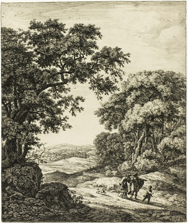 Hagar's Departure, from Six Landscape Subjects from the Old Testament