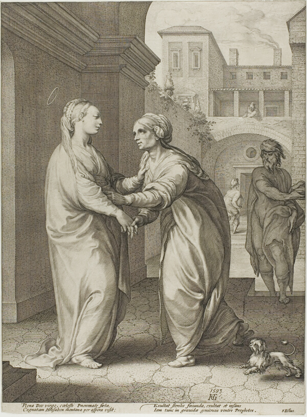 The Visitation, plate two from The Birth and Early Life of Christ