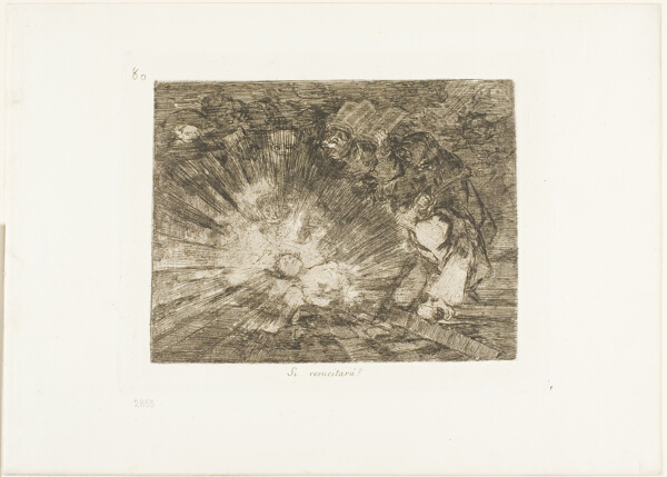 Will She Rise Again?, plate 80 from The Disasters of War