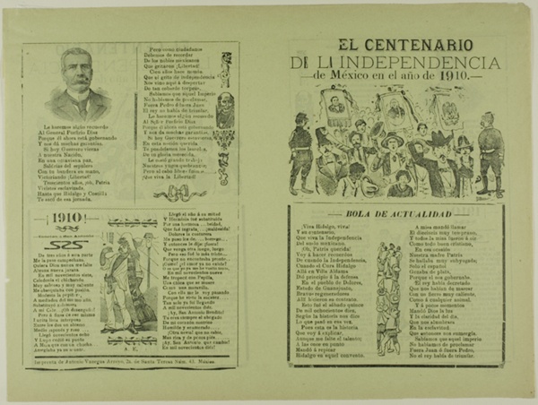 The Centennial of Mexico's Independence in the Year 1910