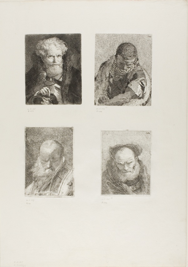 Old Man with a Helmet, Young Moor, Old Man with a Bare Head, Old Man with a Beard