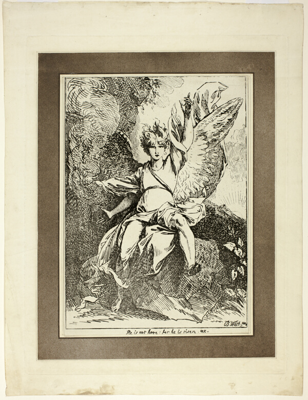 Angel of the Resurrection, from the first issue of Specimens of Polyautography