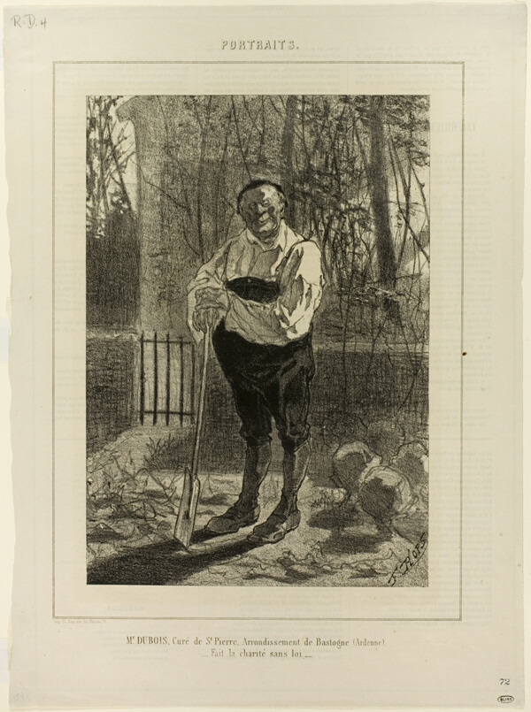 Portrait of Monsieur Dubois, curate of St. Pierre...