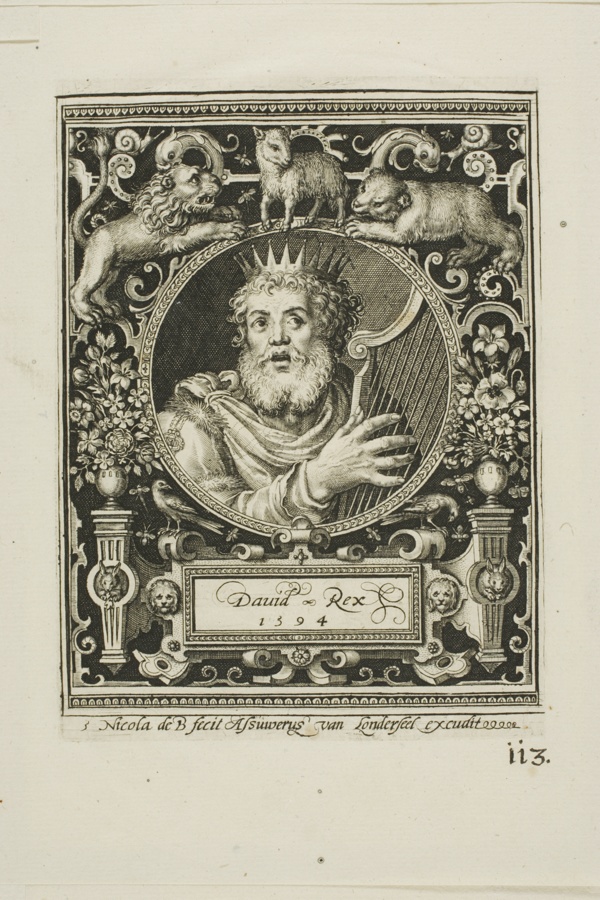 King David, plate five from The Nine Worthies
