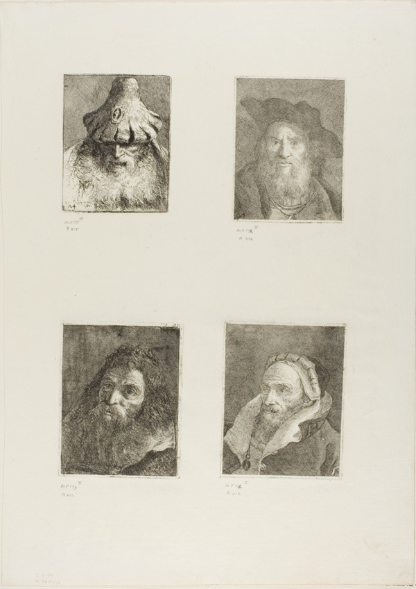 Old Man with a Conical Hat, Old Man with a Hat, Old Man with a Beard, Bearded Old Man with a Cap